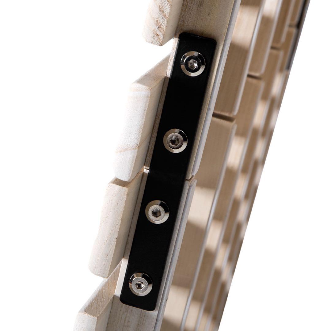 【新品】140cmダブル 折りたたみ天然桐すのこベッド 二つ折り コンパクト収納