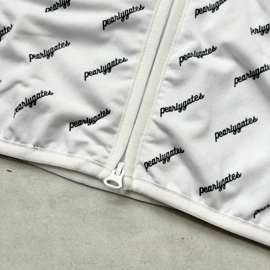 【21年モデル】PEARLY GATES ダブルジップパーカー ロゴ総柄 薄手