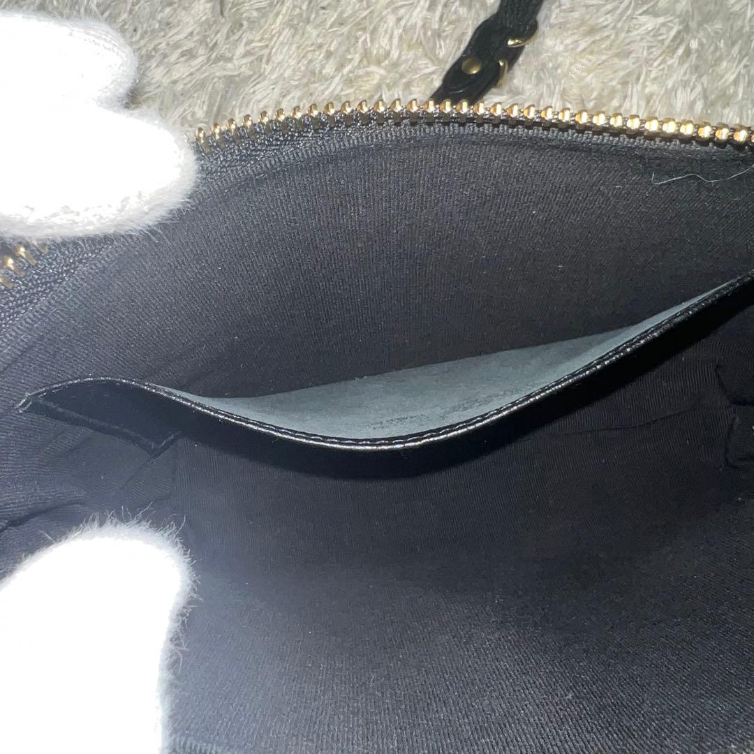 未使用級✨イルビゾンテ ショルダーバッグ サコッシュ レザー ブラック