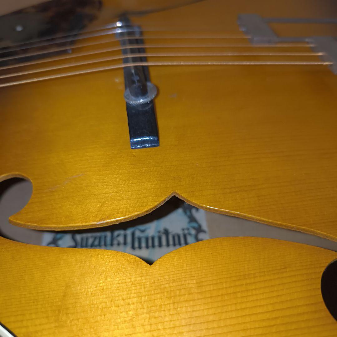 KISO SUZUKI-VIOLIN アーチトップ f ホール ピックギター