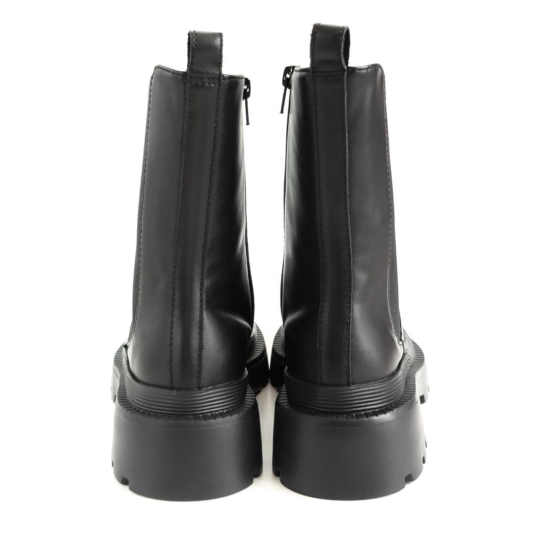 未使用 アトリエブルージュ サイドゴア レザー ブーツ タンクソール 本革