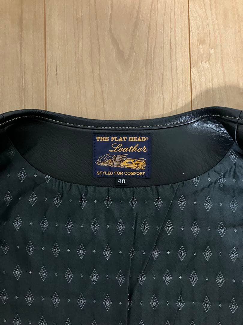 極美品　フラットヘッド　ディアスキン　ベスト　サイズ40 M〜L