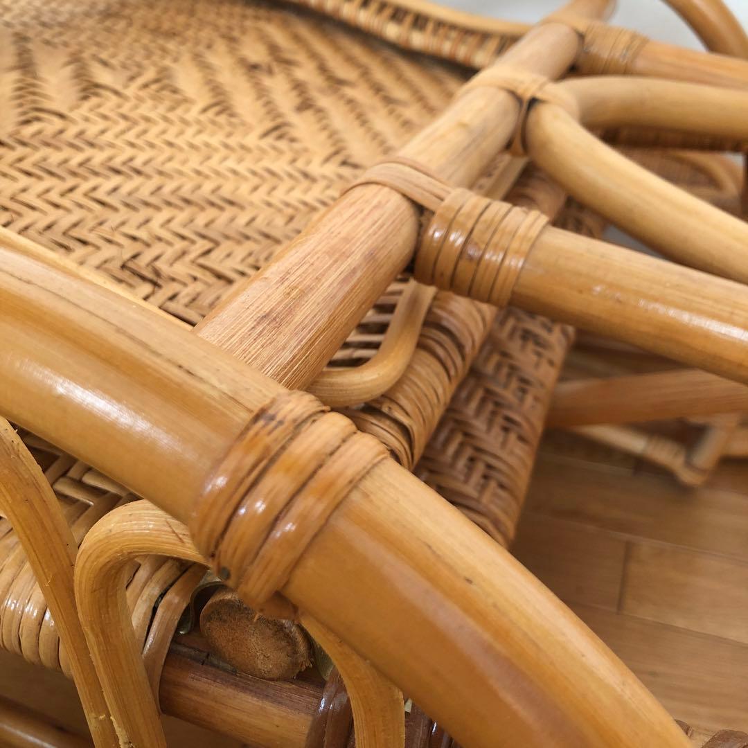 ラタン　三つ折寝椅子　A200 未使用品