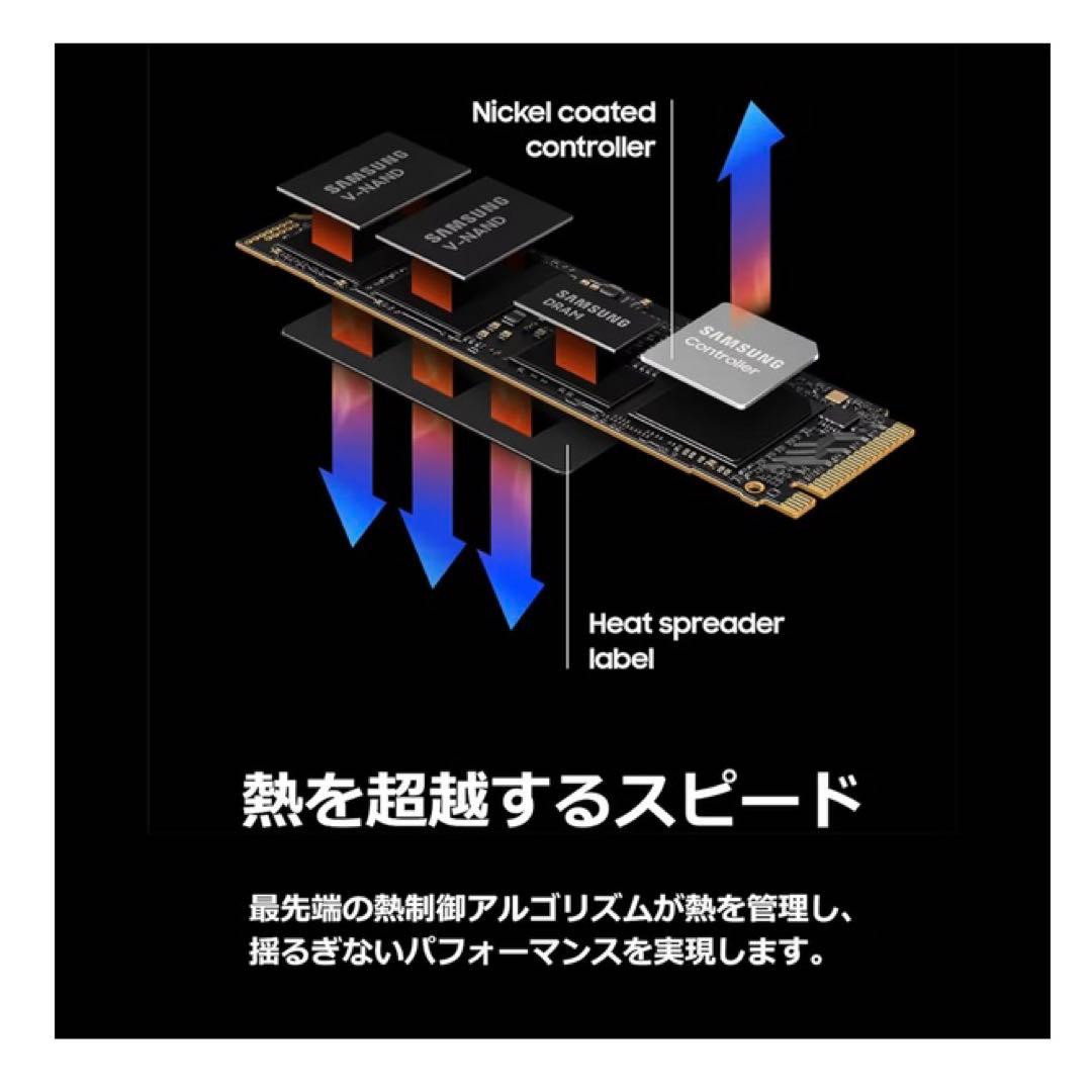 Samsung 990 PRO 1TB NVMe M.2 内蔵 SSD