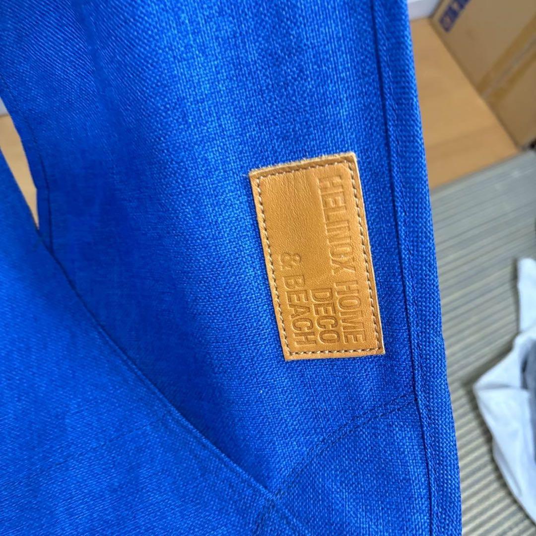 Helinox チェアホーム デコ&ビーチ ブルー 1人用