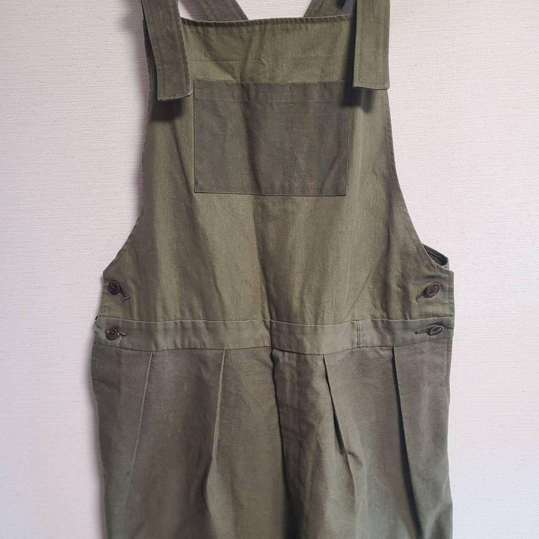 ニート NEAT サロペット オーバーオール カーゴ パンツ L 綿 カットオフ