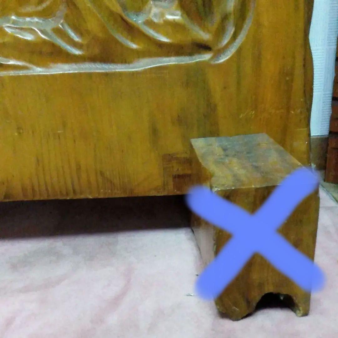 【大型衝立】① 木彫り 一体彫り 虎 鷲 アンティーク