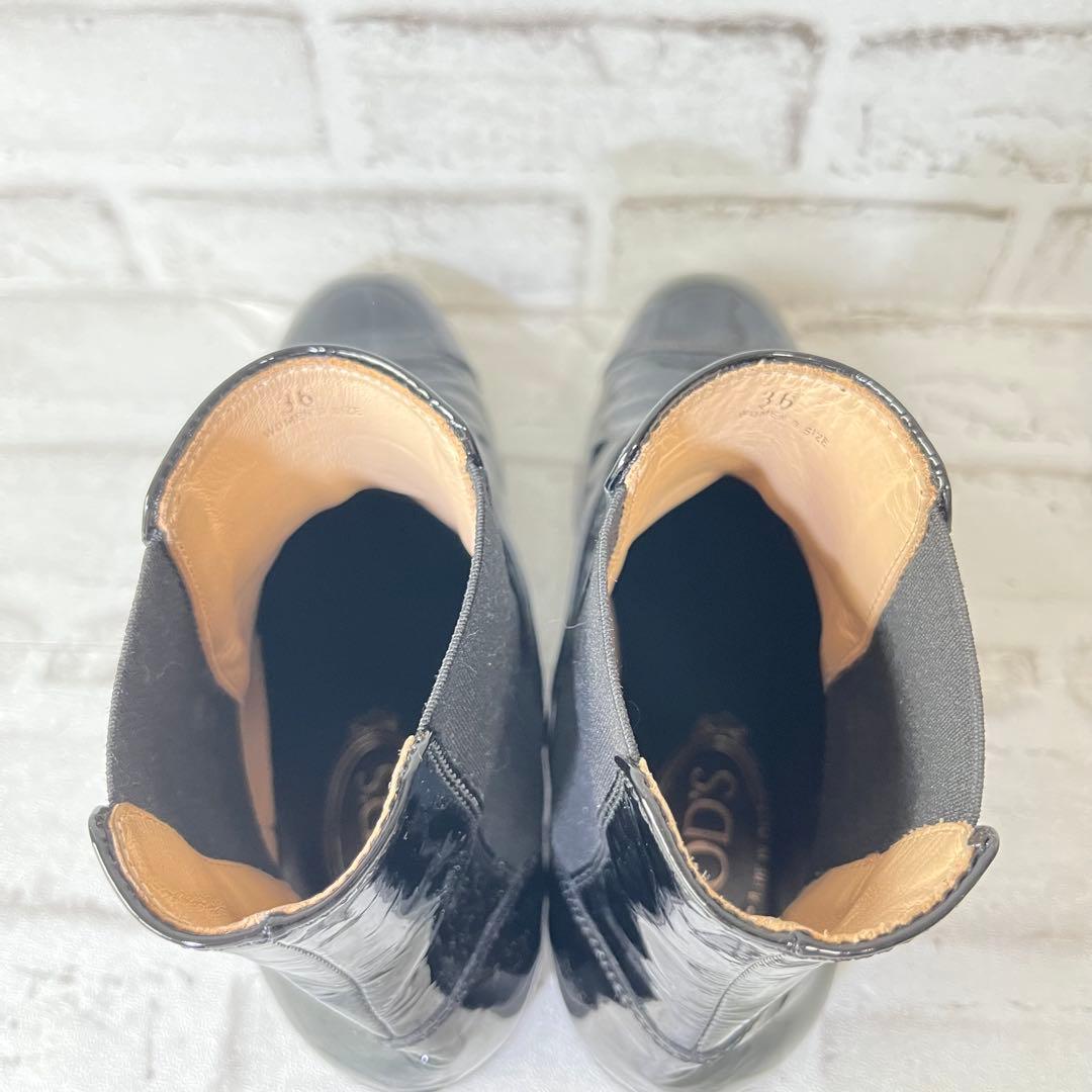 TOD'Sトッズ ☆ サイドゴア ブーツ　チェルシーブーツ　36　ブラック黒