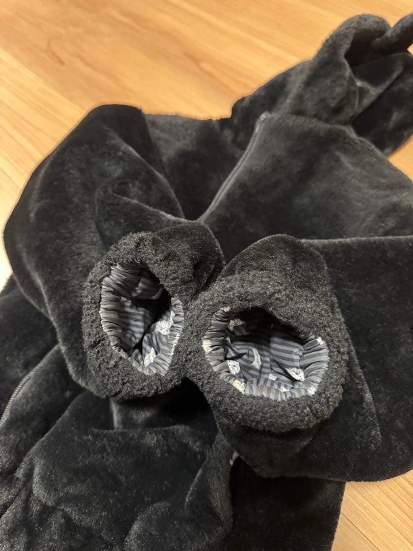 猫耳フード ファーブルゾン　アナスイミニ　ブラック　130〜140