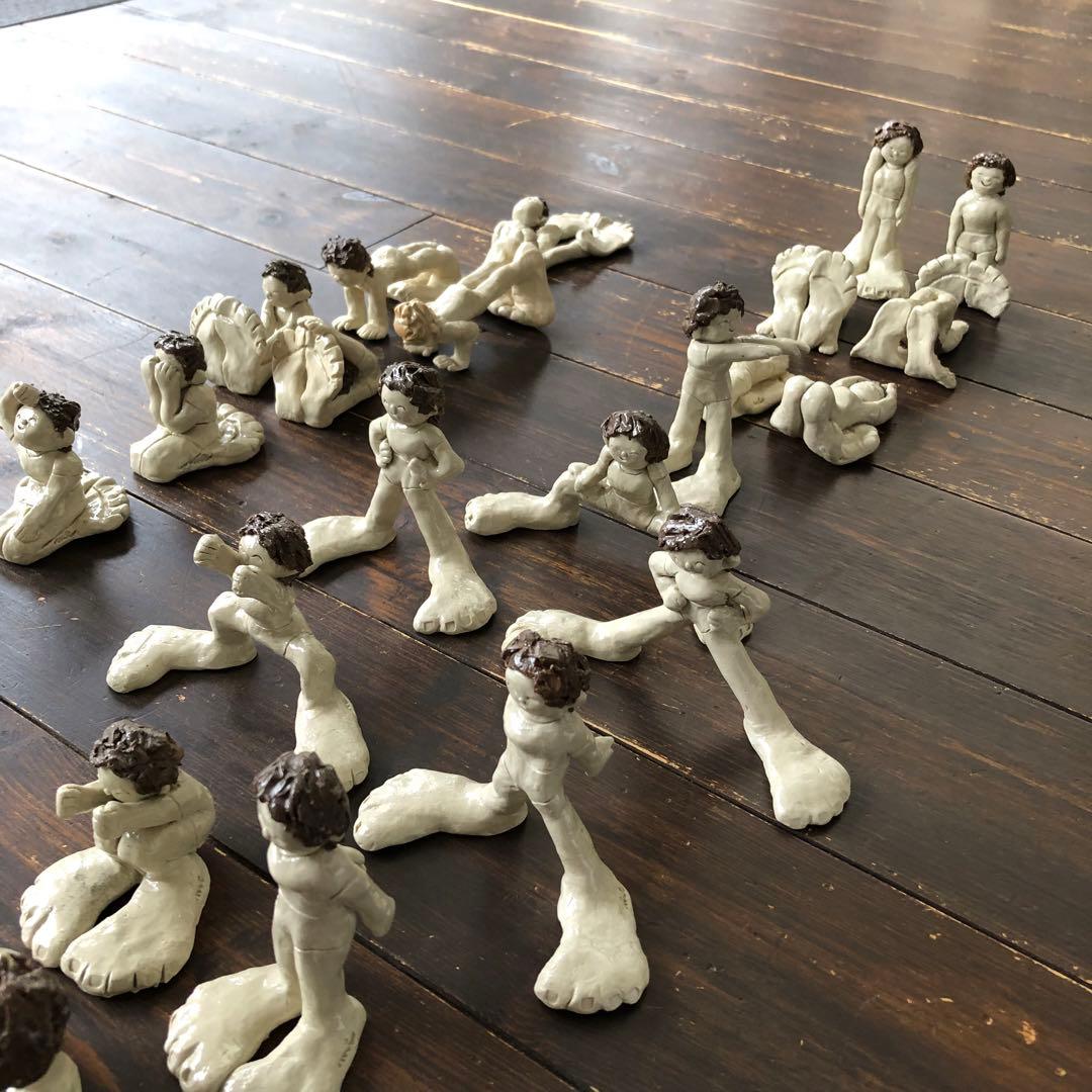 自彊術の陶人形￼