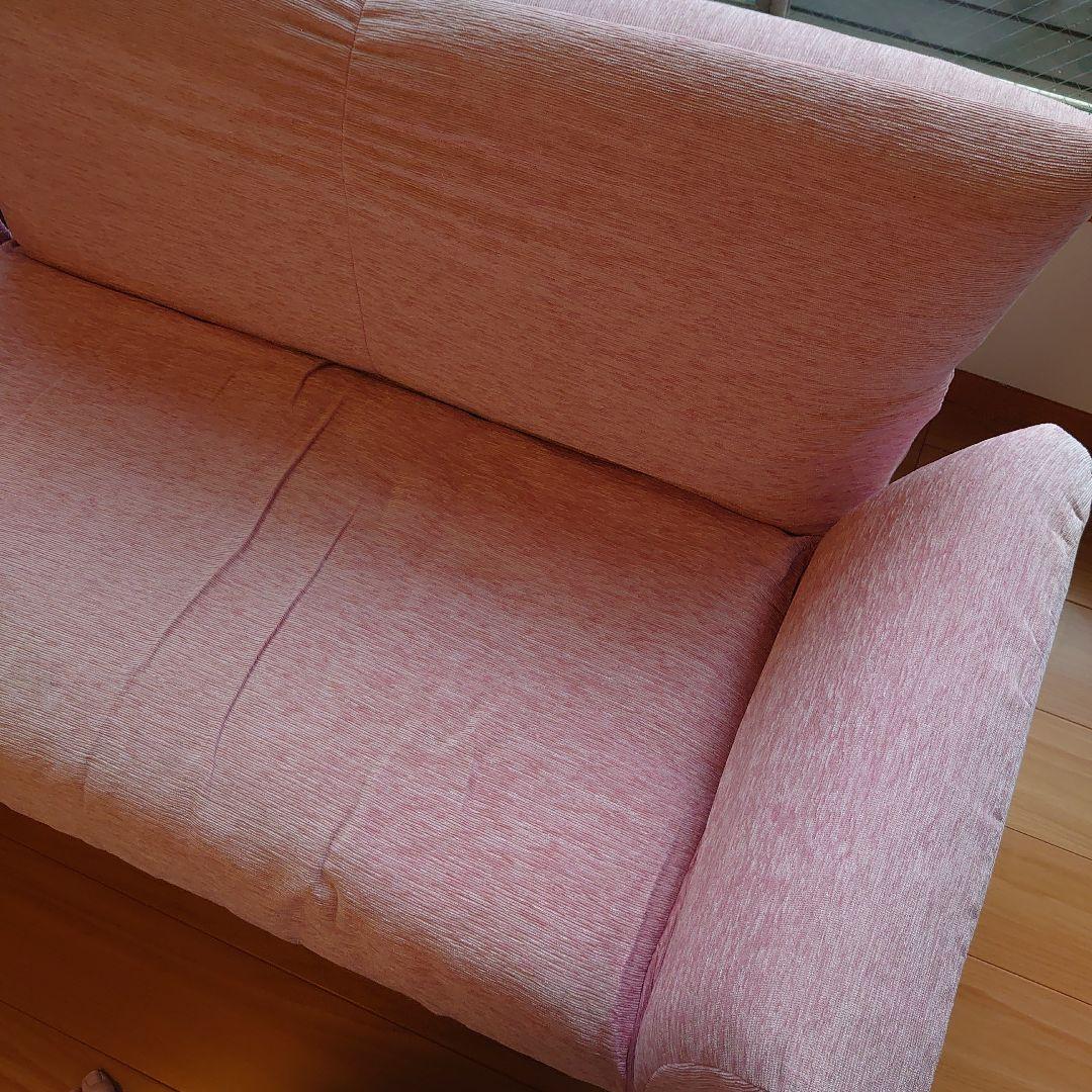 ☆新生活のお供に☆ ソファーベッド クッション付き  2人掛け用