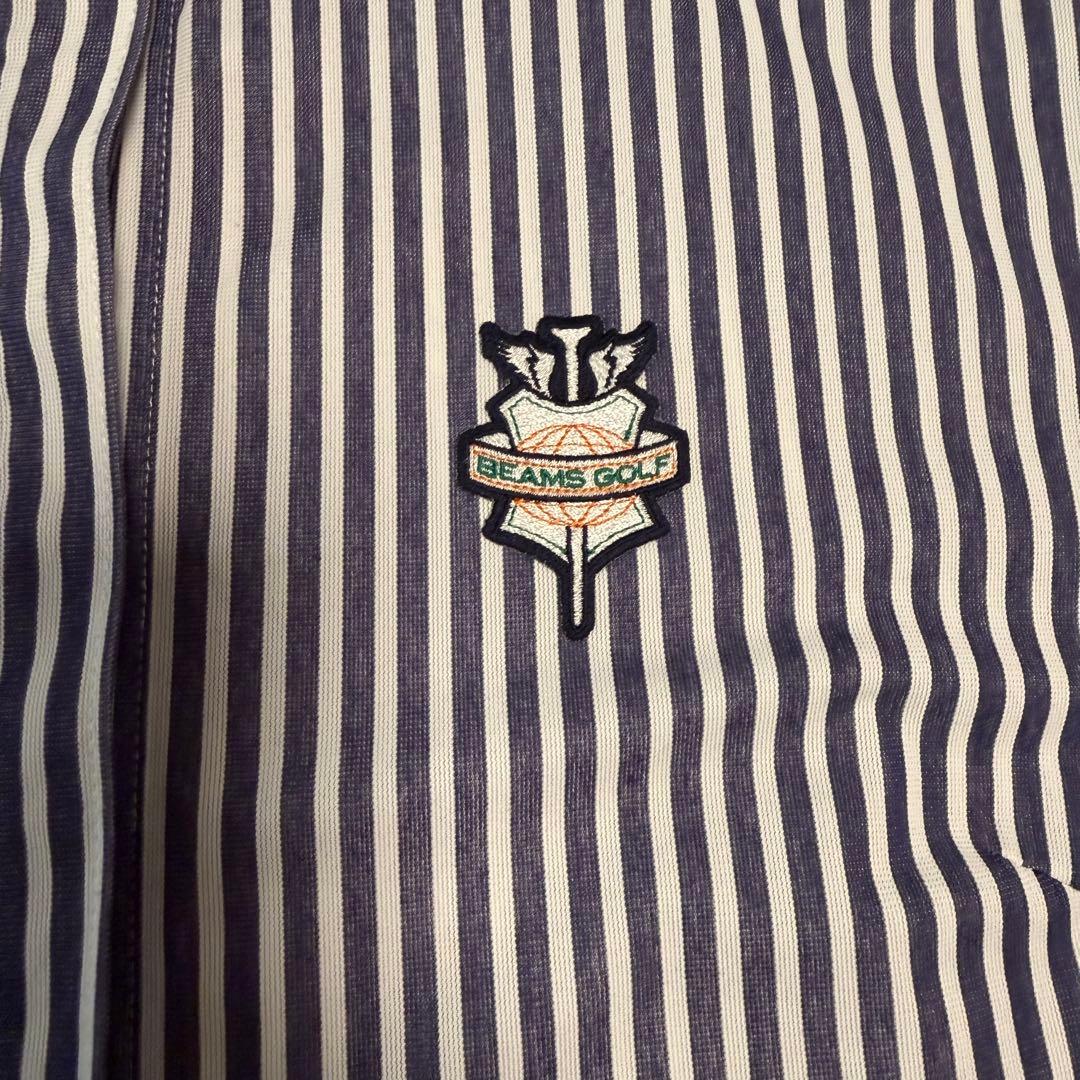 BEAMS GOLF PURPLE LABELトリコット ストライプ ワンピース