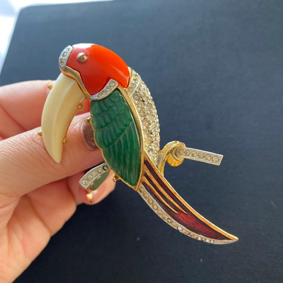 ヴィンテージ　ブローチ　数字刻印