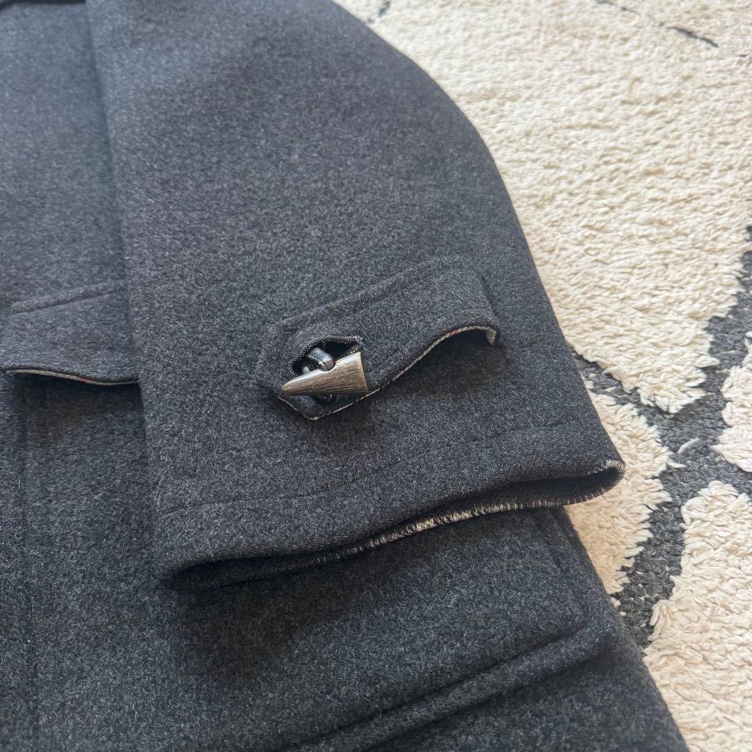 burberrys ダッフルコート　カシミヤ混　ロング　ノバチェック　グレー　L