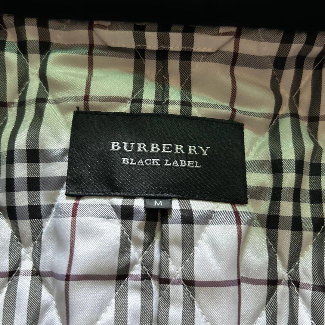 美品バーバリーブラックレーベル裏地ノバチェックメルトンPコートジャケットMサイズ