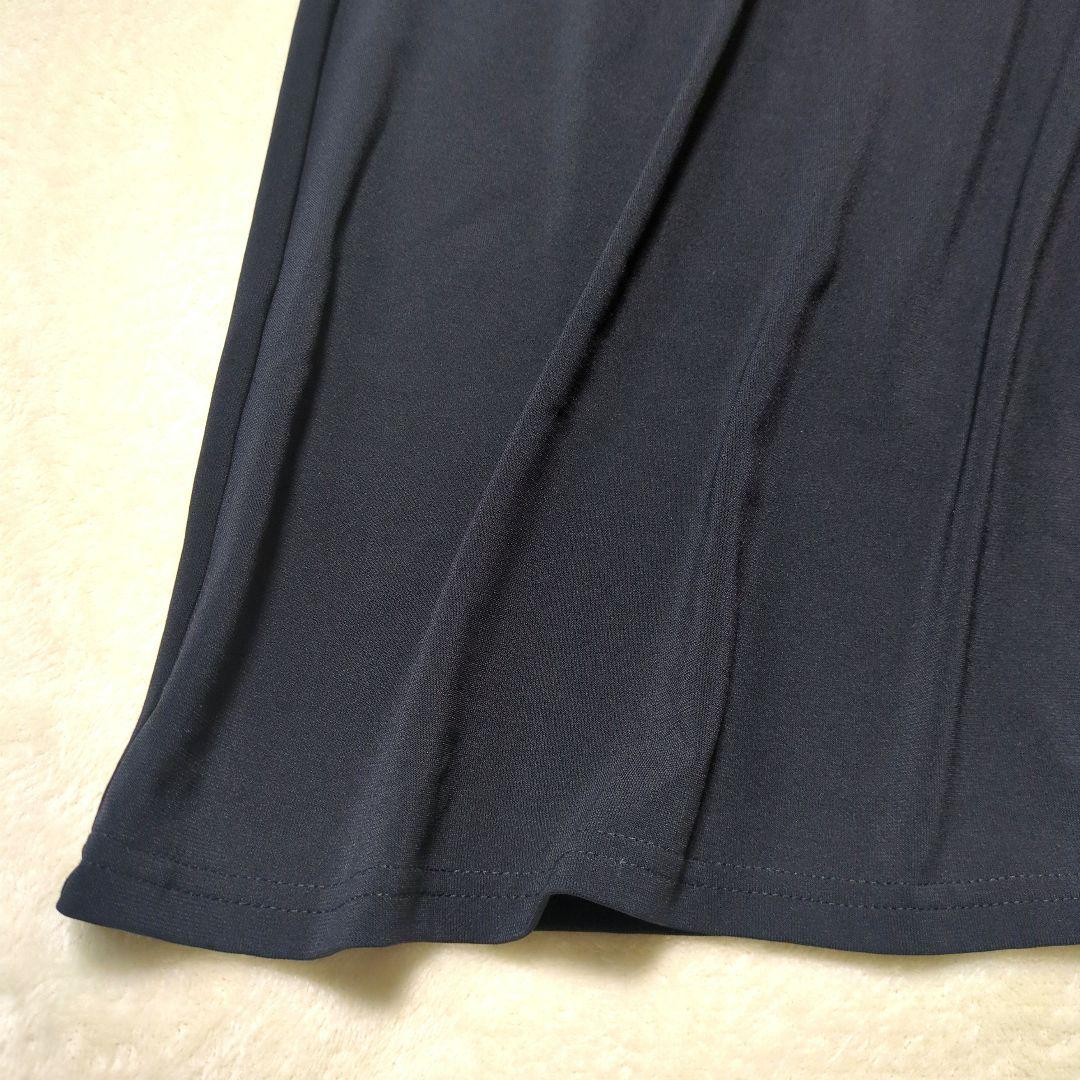 アニエスベー【新品 未使用品】Vネック ブラック ワンピース ドレス　黒　2