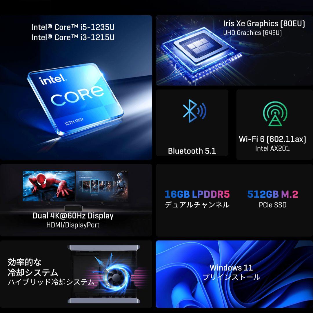 CHUWI ミニPC CoreBox 4th Intel Core i3