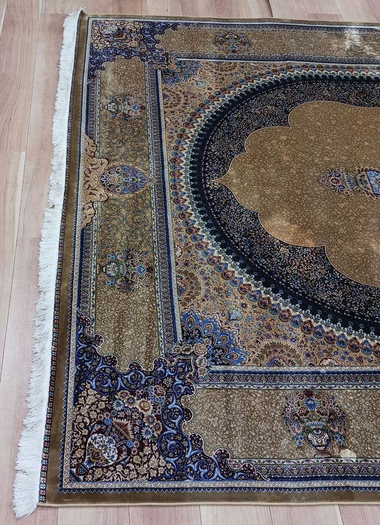 Y3142 イラン製 ハンド&マシン カーペット 絨毯 296×199㎝