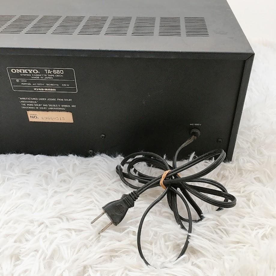 ONKYO TA-680 オンキョー ステレオカセットデッキ 当時物