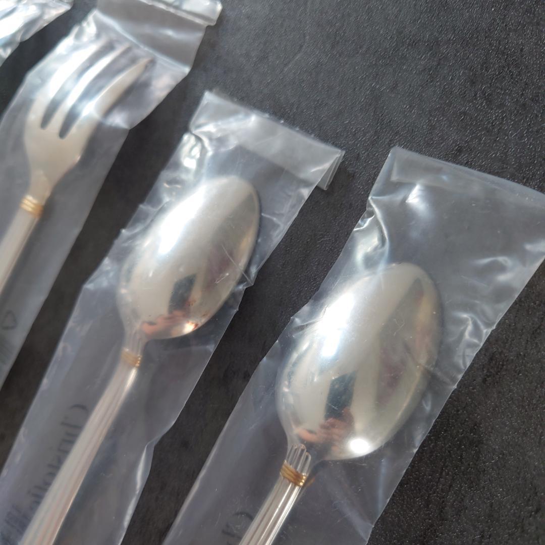 クリストフル アリアゴールドリング ケーキフォークコーヒースプーン 未開封 4点