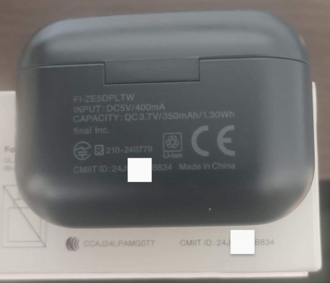 final ZE500 for ASMR ダークグレー