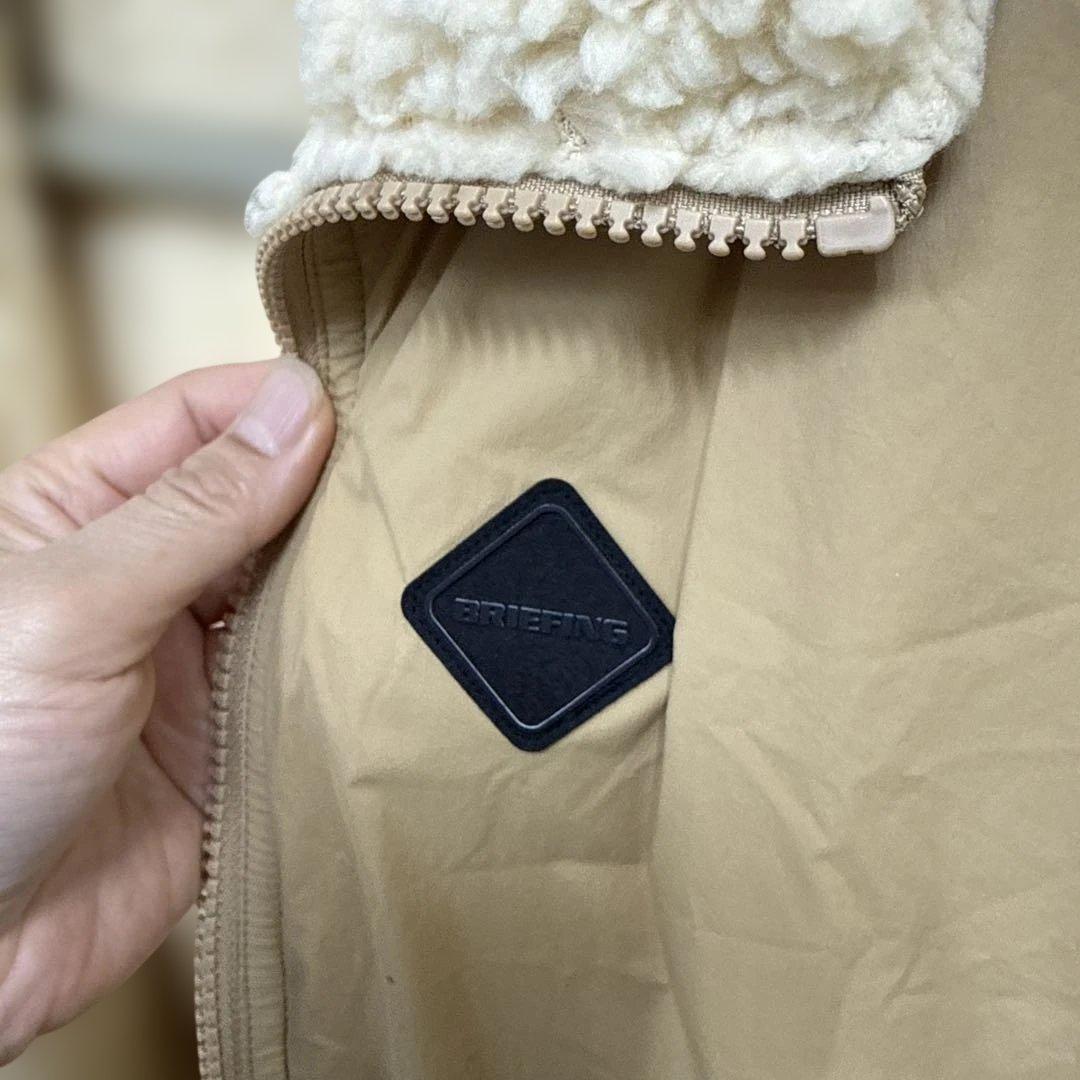 ブリーフィング　ボアキルトリバーシブルパーカー