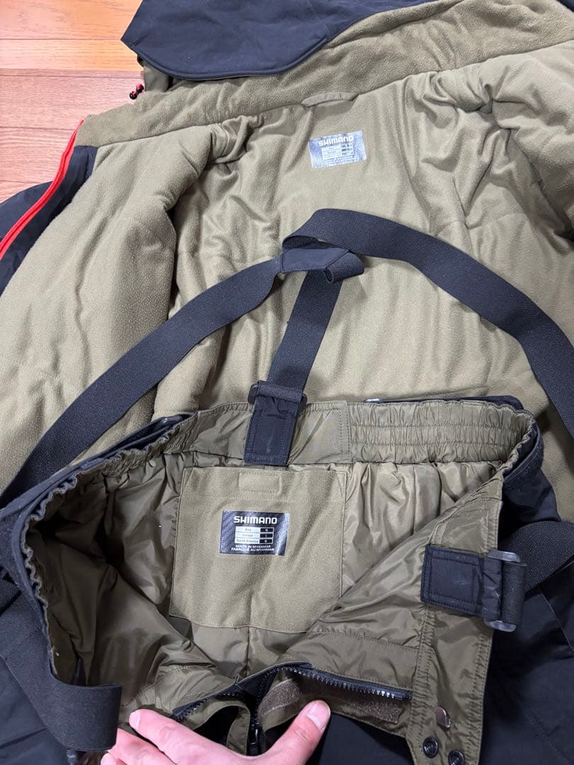 SHIMANO フィッシングスーツ(上下セット) CRYSHIELD防寒着