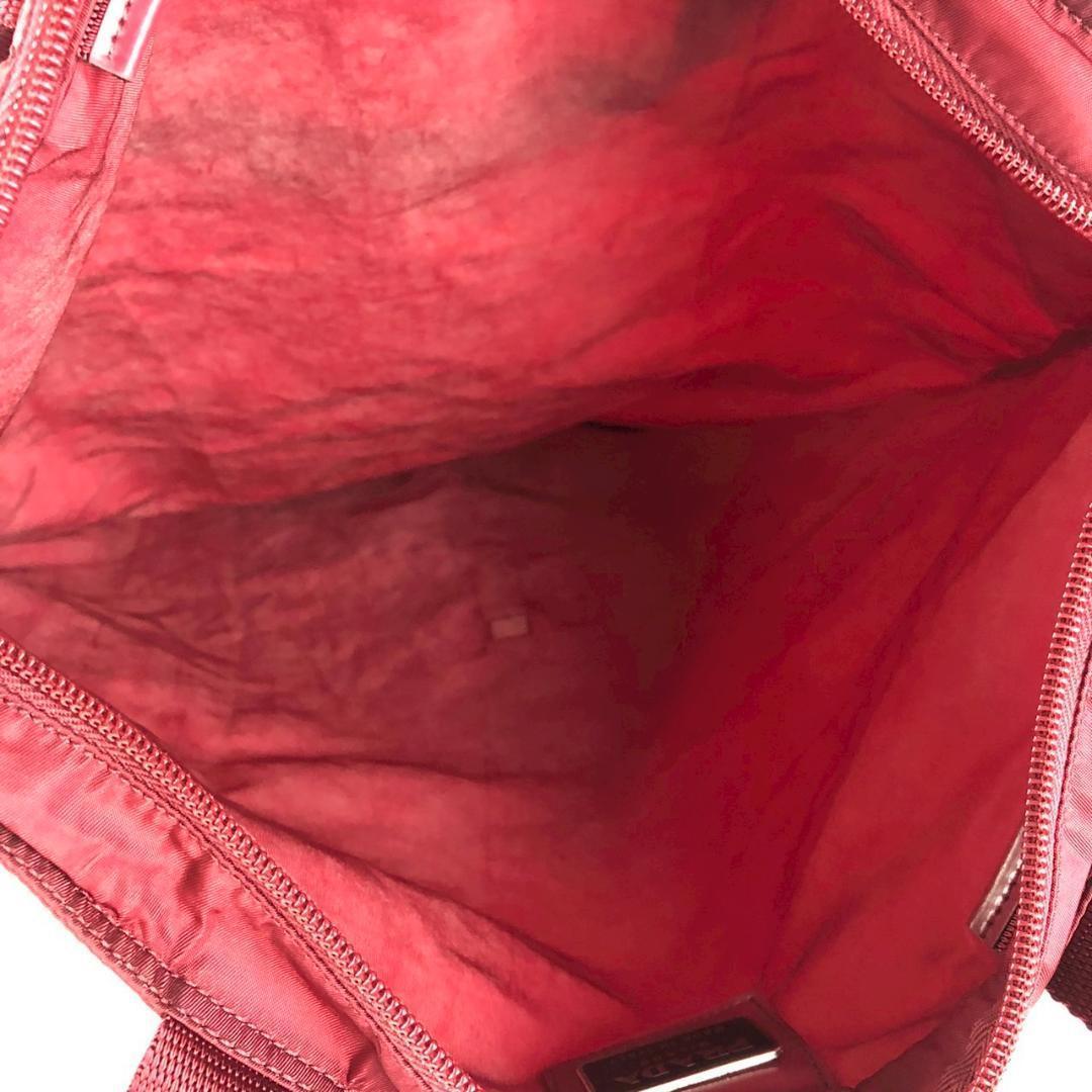 PRADA プラダ ナイロン ハンドバッグ レッド レディース ブランド