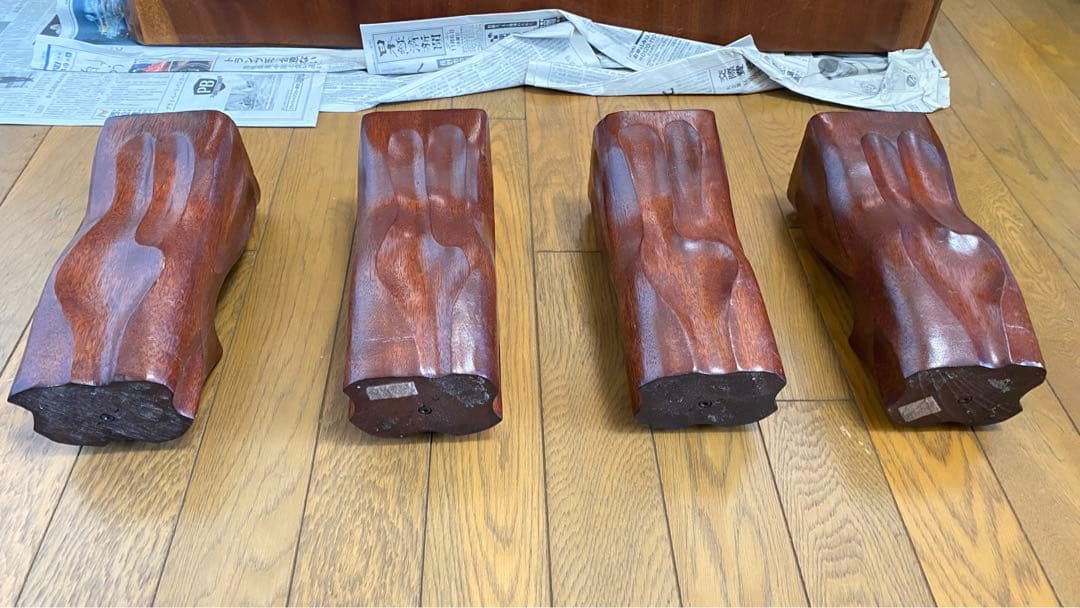 ブラックウォールナット　無垢材　ローテーブル　レア物　高級板　座卓　胡桃