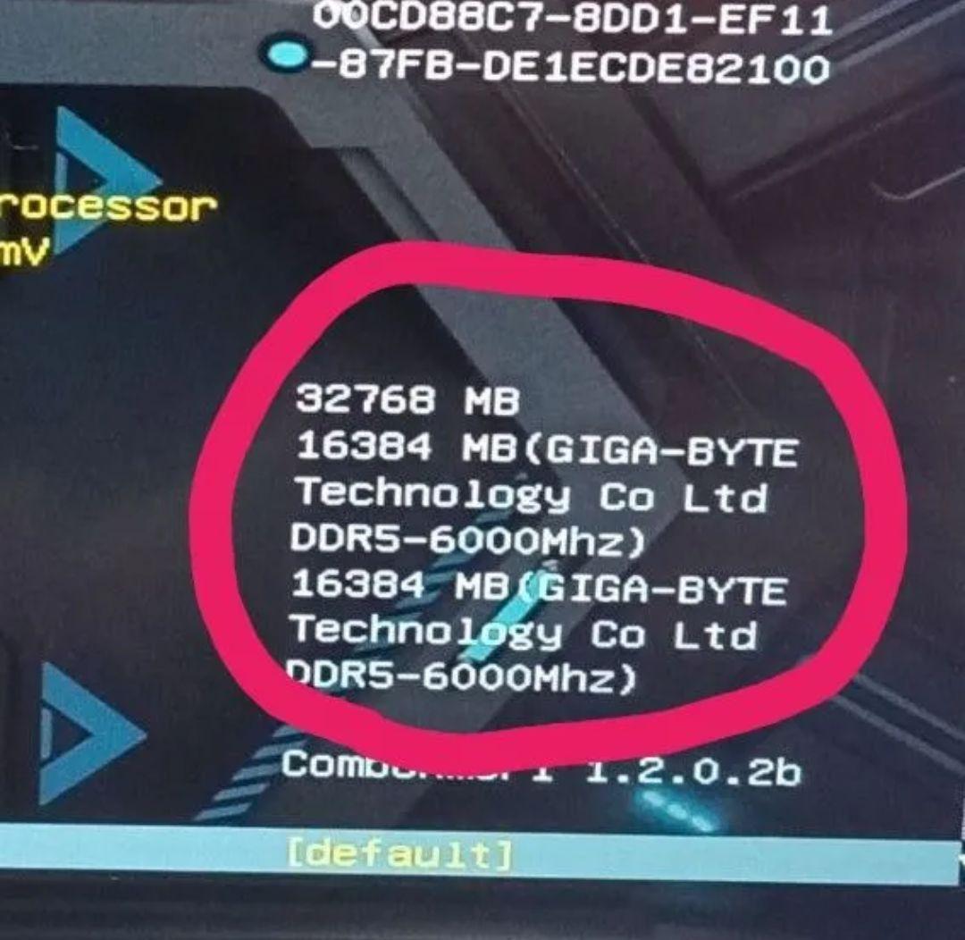 DDR5-6000 16GB×2枚組 GIGABYTE★ARS32G60D5R