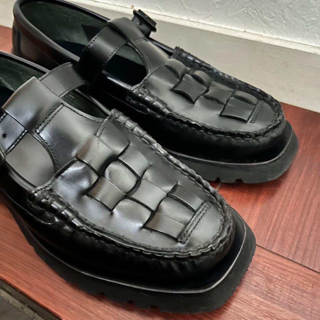 HEREU SOLLER SPORT ブラックローファー 38