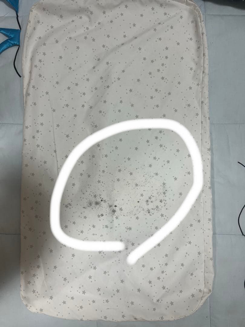 HZDMJ 高さ調整可能 ベビーベッド グレー