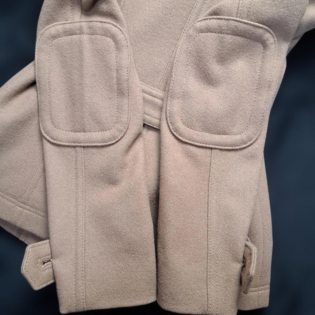 【BURBERRY BLUE LABEL】コート 金ボタン ウール ベージュ36