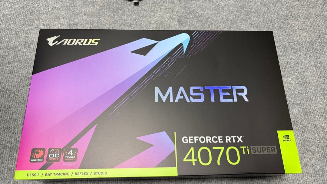 グラフィックボード・グラボ・ビデオカード AORUS RTX4070 Ti SUPER MASTER 16G