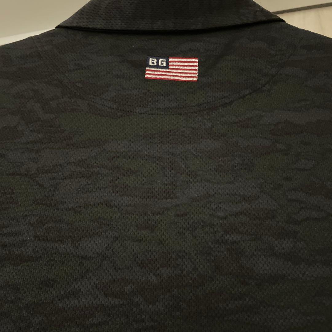 BRIEFING ポロワンピース 黒 フリル裾 S ブリーフィング