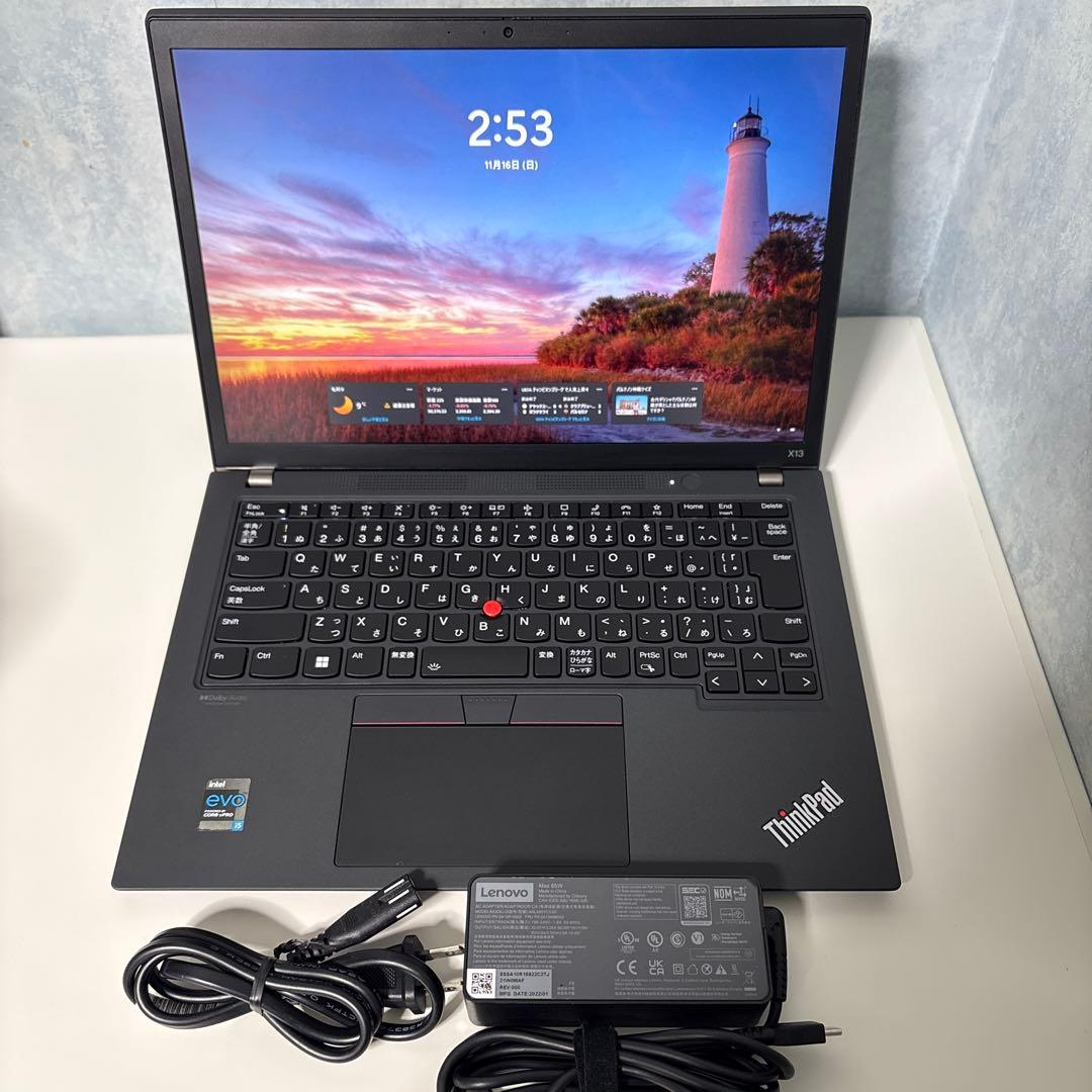 ThinkPad X13Gen2 i5メモリ16GB ⭐️バッテリー99.9%美品