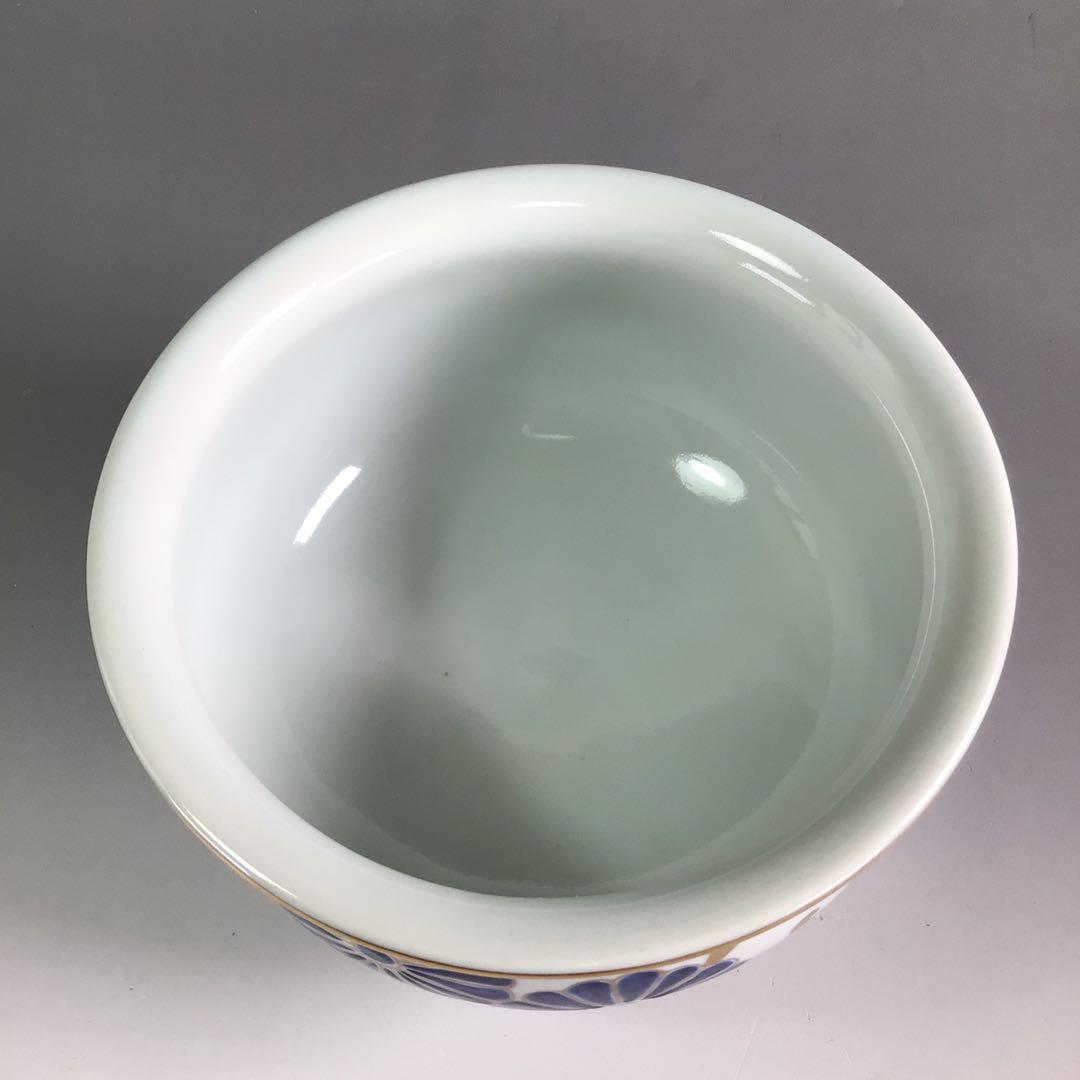 Ｒ４１１　皆具　『平安　手塚玉堂造』『金彩色絵唐草文』　共箱　茶道具