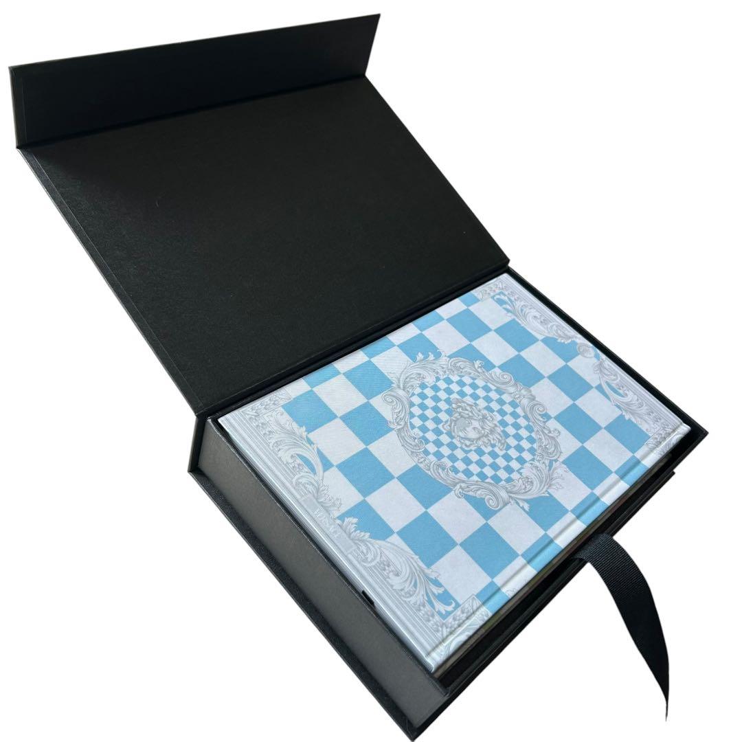 Versaceヴェルサーチ　ノベルティ　ノート３冊　メドゥーサ　水色　ピンク　緑