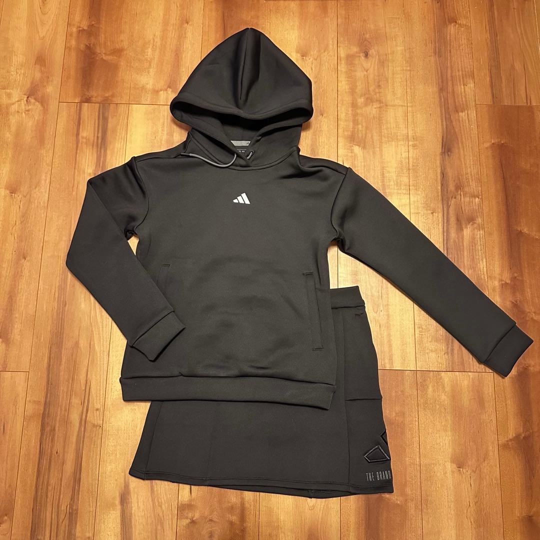 ダンボールニット　セットアップ　ビッグアディダスロゴ　春秋冬　サイズS 長袖