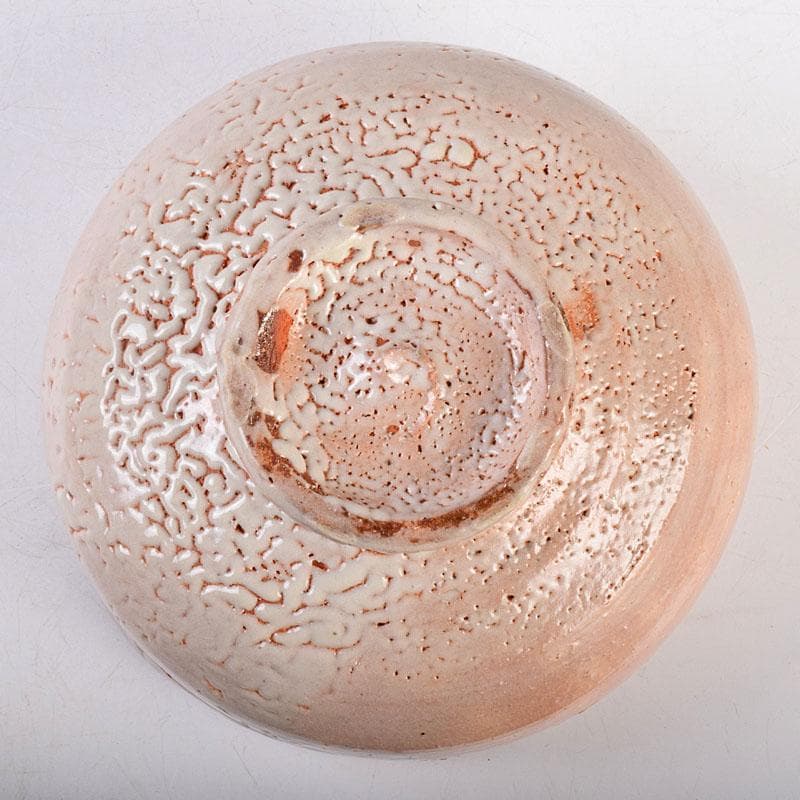 茶道具　萩焼　十一世　坂高麗左衛門作　筆洗切茶碗　共箱　M　R9037