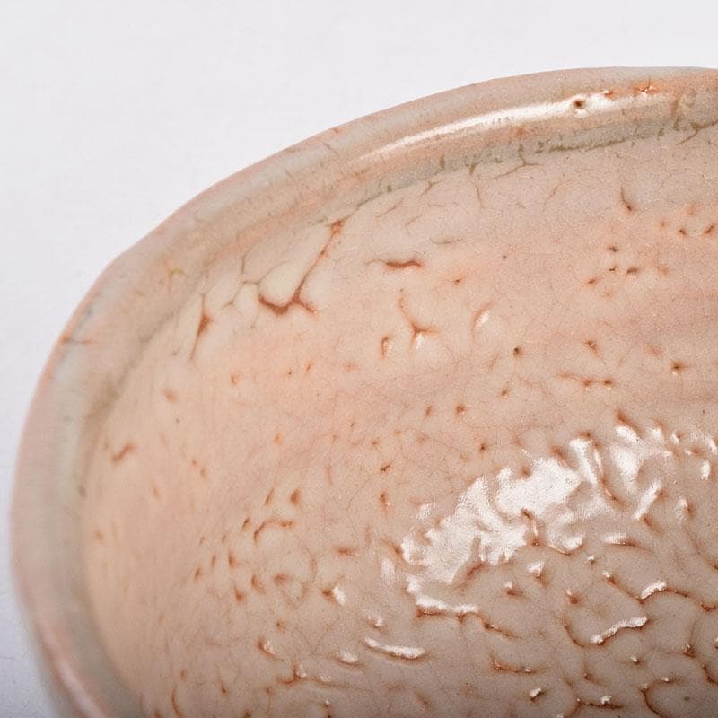 茶道具　萩焼　十一世　坂高麗左衛門作　筆洗切茶碗　共箱　M　R9037