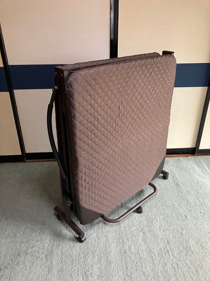 折り畳みパイプベッド リクライニング機能付き