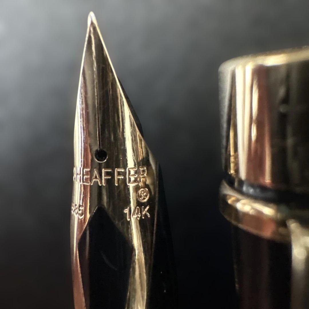 SHEAFFER 14K 585 万年筆 ゴールド装飾付き