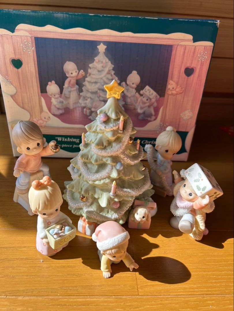エネスコ　プレシャスモーメント　ヴィンテージ クリスマス 人形セット