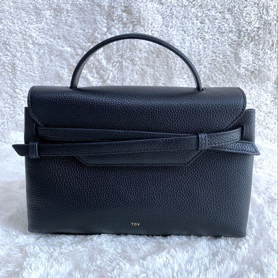 【ayaa】ほぼ未使用♪TOV トーヴ MIMI Mサイズブラックシボ革