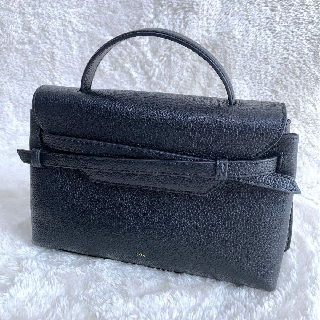【ayaa】ほぼ未使用♪TOV トーヴ MIMI Mサイズブラックシボ革