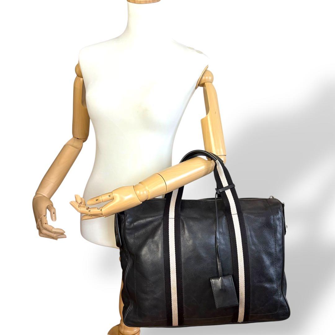 バリー BALLY トートバッグ ハンドバッグ トレスポ レザー ブラック A4