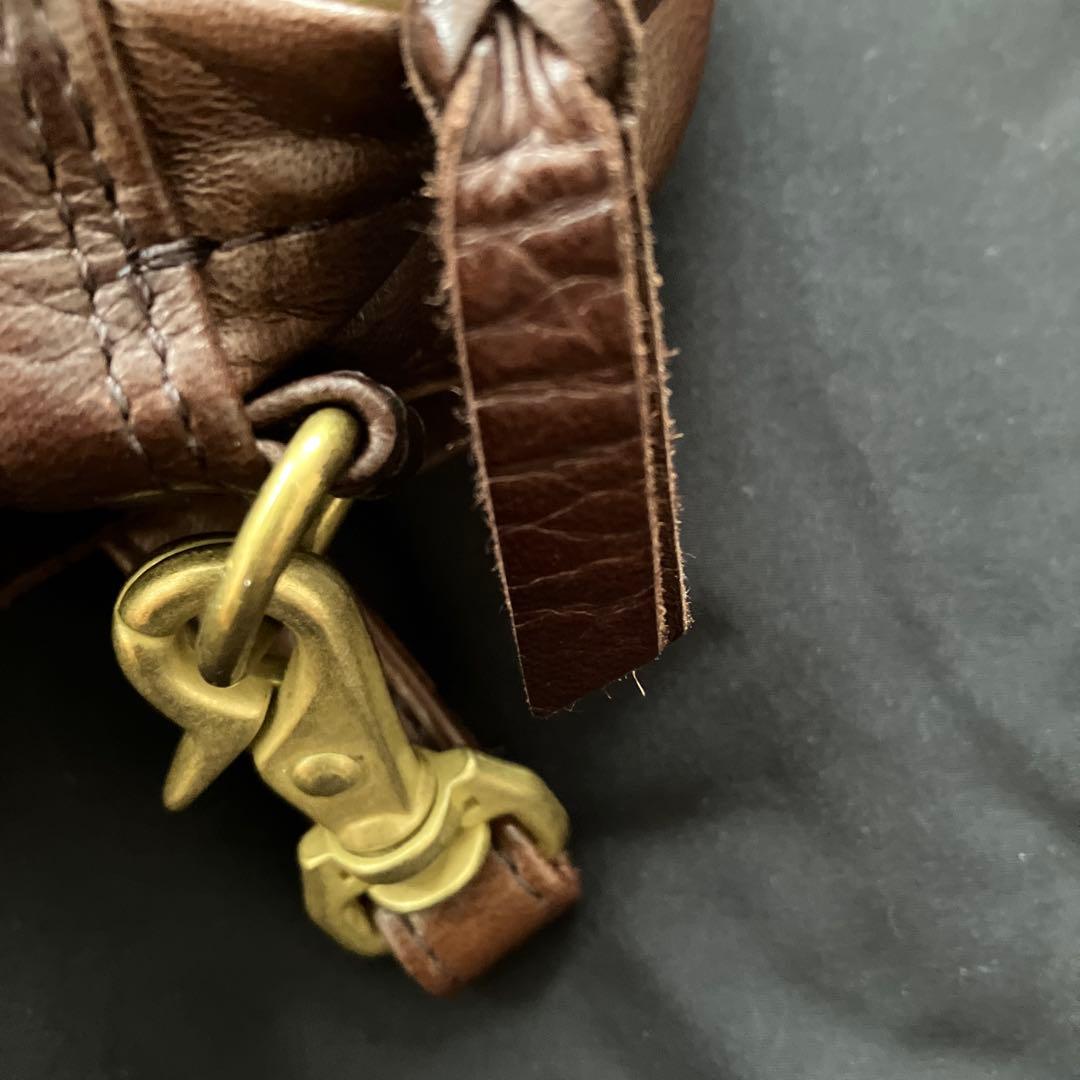 ポーター　PORTER ブラウン 革　 レザー ショルダーバッグ日本製