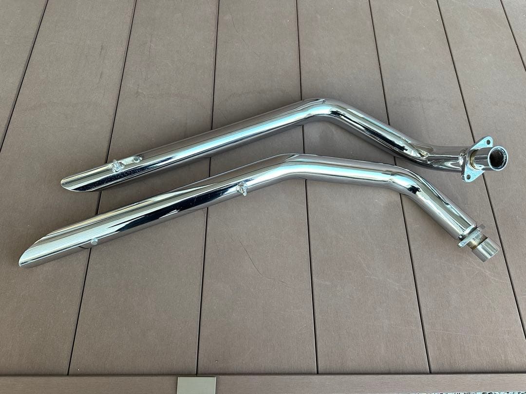 スティード　400 600 用マフラー　スラッシュカット当時物