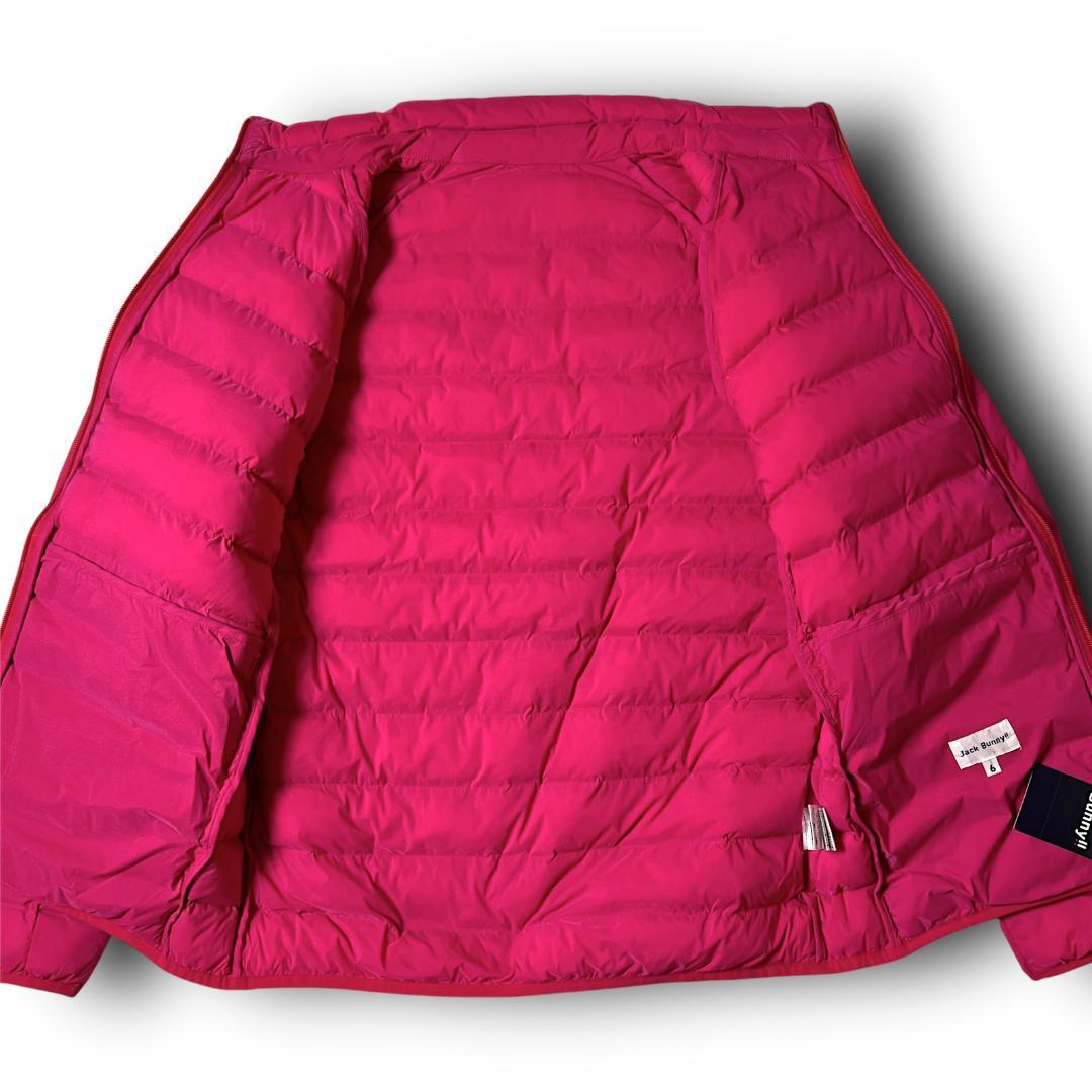 3 ジャックバニー ナイロンタフタ袋織フルジップジャケット マゼンタ系 下げ札付